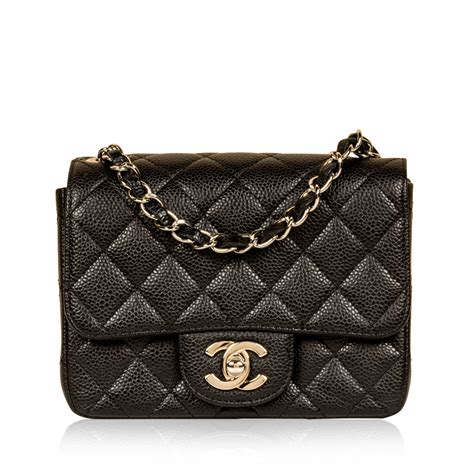 chanel square mini balck|chanel classic mini flap price.